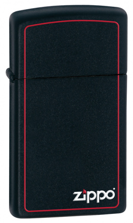 Зажигалка ZIPPO Slim® с покрытием Black Matte ,1618ZB