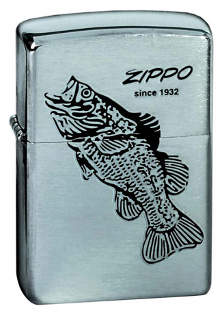 Зажигалка ZIPPO Black Bass ,200 BLACK BASS