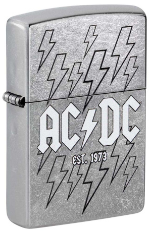 Зажигалка ZIPPO AC/DC с покрытием Street Chrome ,48641