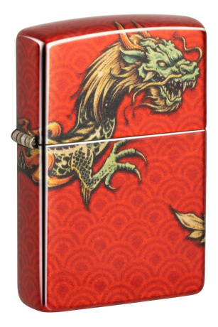 Зажигалка ZIPPO Dragon Design с покрытием 540 Tumbled Brass ,48513