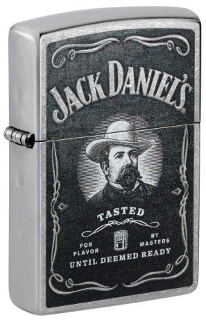 Зажигалка ZIPPO Jack Daniels® с покрытием Street Chrome ,48748