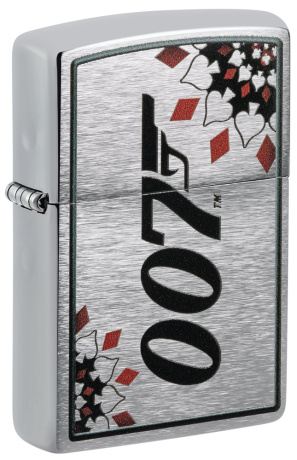 Зажигалка ZIPPO James Bond™ с покрытием Brushed Chrome ,48734
