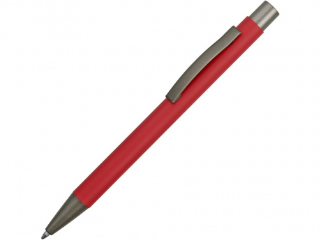 Ручка металлическая soft touch шариковая Tender, фуксия