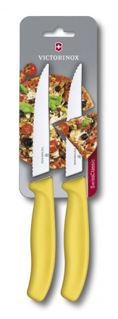 Набор из 2 ножей для стейка и пиццы VICTORINOX SwissClassic Gourmet ,6.7936.12L8B