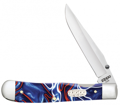 Нож перочинный ZIPPO Patriotic Kirinite Smooth Trapperlock ,50593_207