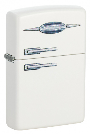 Зажигалка ZIPPO Retro Fridge Design с покрытием White Matte ,49636
