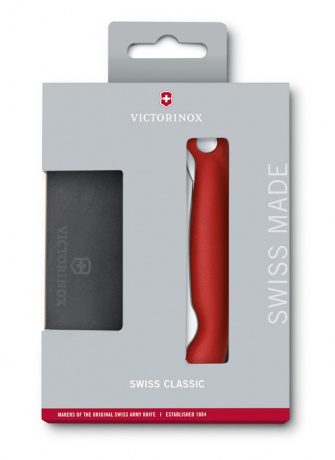 Набор VICTORINOX Swiss Classic: складной нож для овощей и разделочная доска ,6.7191.F1