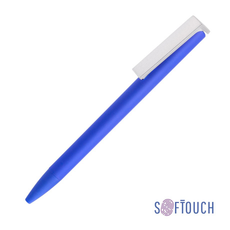 Ручка шариковая Clive, синий, покрытие soft touch