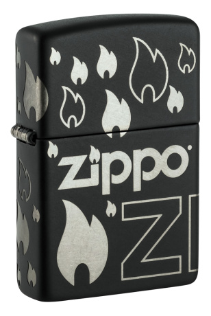 Зажигалка ZIPPO Classic с покрытием Black Matte ,48908