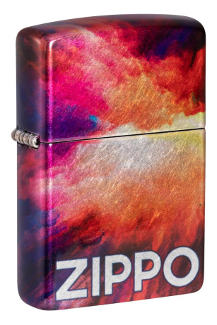 Зажигалка ZIPPO Tie Dye с покрытием 540 Tumbled Chrome ,48982