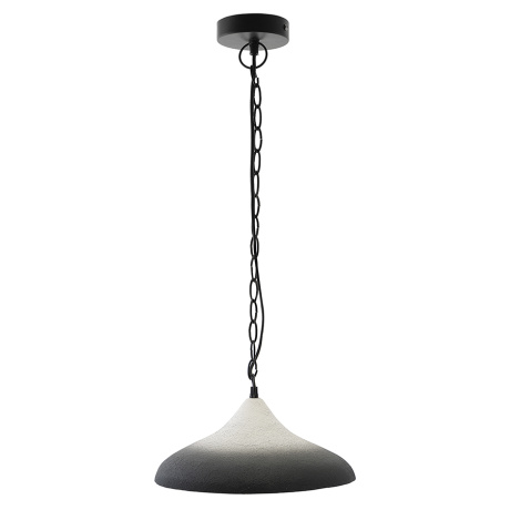 Светильник подвесной sustainable collection, D44х19 см, черный/белый