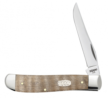 Нож перочинный ZIPPO Natural Curly Maple Wood Mini Trapper ,50606_207