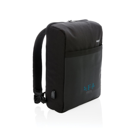 Антикражный рюкзак Swiss Peak 15 с RFID защитой и разъемом USB