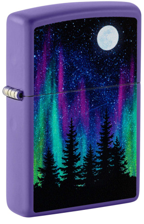 Зажигалка ZIPPO Night In The Forest с покрытием Purple Matte ,48565