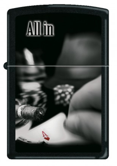 Зажигалка ZIPPO All In с покрытием Black Matte ,218 ALL IN ALL