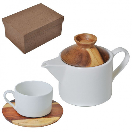 Набор Andrew:чайная пара и чайник в подарочной упаковке