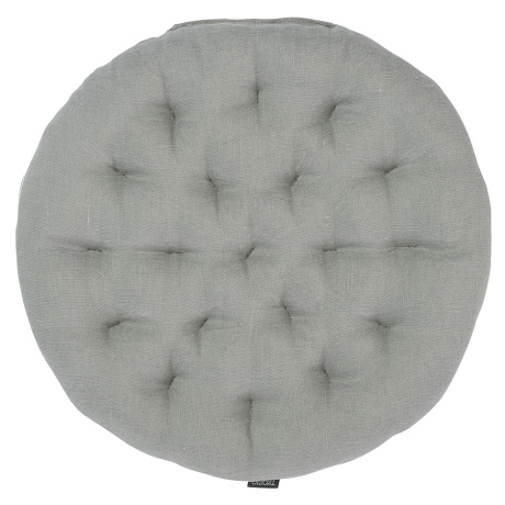 Подушка на стул круглая из стираного льна из коллекции Essential, 40х40 см