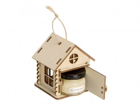 Подарочный набор Крем-мед в домике, крем-мед лайм с имбирем 35 г