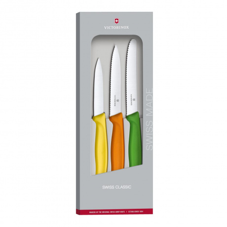 Набор из 3 ножей VICTORINOX Swiss Classic: 2 ножа для овощей 8 и 10 см ,6.7116.31G