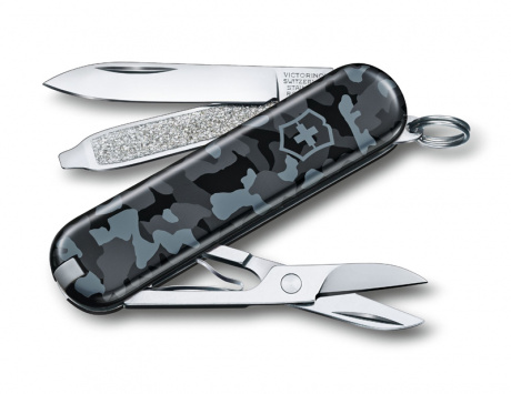 Нож-брелок VICTORINOX Classic SD Navy Camouflage ,0.6223.942