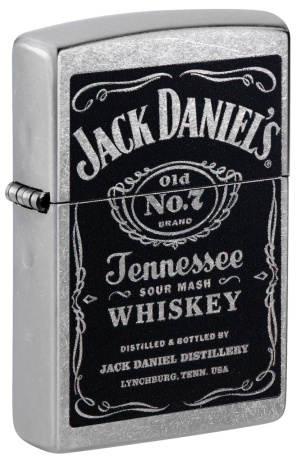 Зажигалка ZIPPO Jack Daniels® с покрытием Street Chrome ,24779