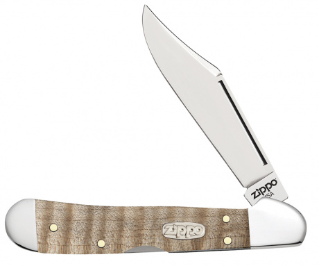 Нож перочинный ZIPPO Natural Curly Maple Mini CopperLock ,50621_207