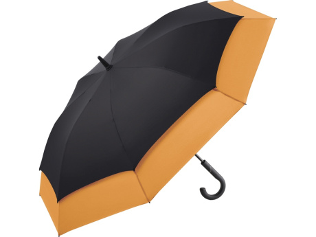 Зонт-трость 7709 Stretch с удлиняющимся куполом, полуавтомат, черный/красный