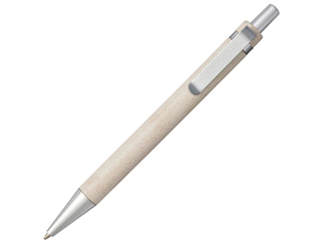 Шариковая ручка Tidore из пшеничной соломы с кнопочным механизмом, черный