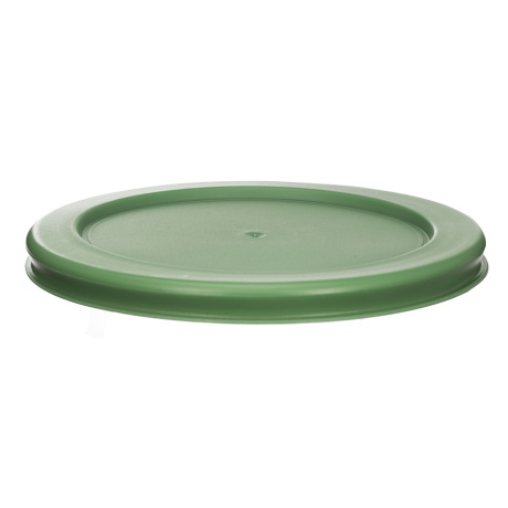Крышка для стеклянного контейнера круглая, зеленая