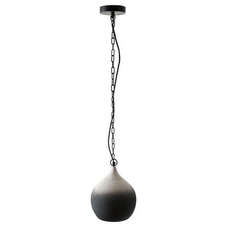 Светильник подвесной sustainable collection, D33х38 см, черный/белый