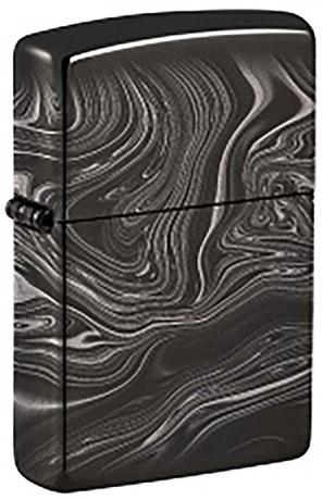Зажигалка ZIPPO Marble Pattern с покрытием High Polish Black ,49812