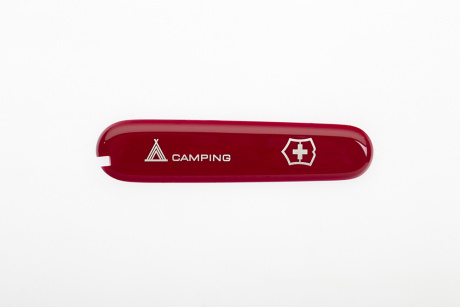 Передняя накладка с логотипом Camping для ножей VICTORINOX 91 мм 1.3763.71 и 1.3613.71 ,C.3671.3.10