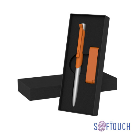 Набор ручка Skil + флеш-карта Case 8 Гб в футляре, покрытие soft touch