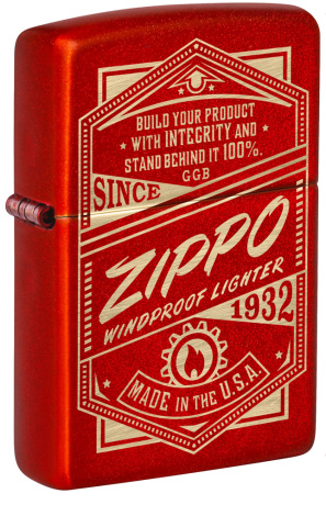Зажигалка ZIPPO Classic с покрытием Metallic Red ,48620