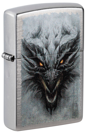 Зажигалка ZIPPO Dragon Design с покрытием Linen Weave ,48732