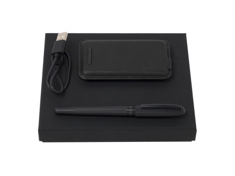 Подарочный набор: зарядное устройство 5000 mAh, ручка-роллер. Hugo Boss