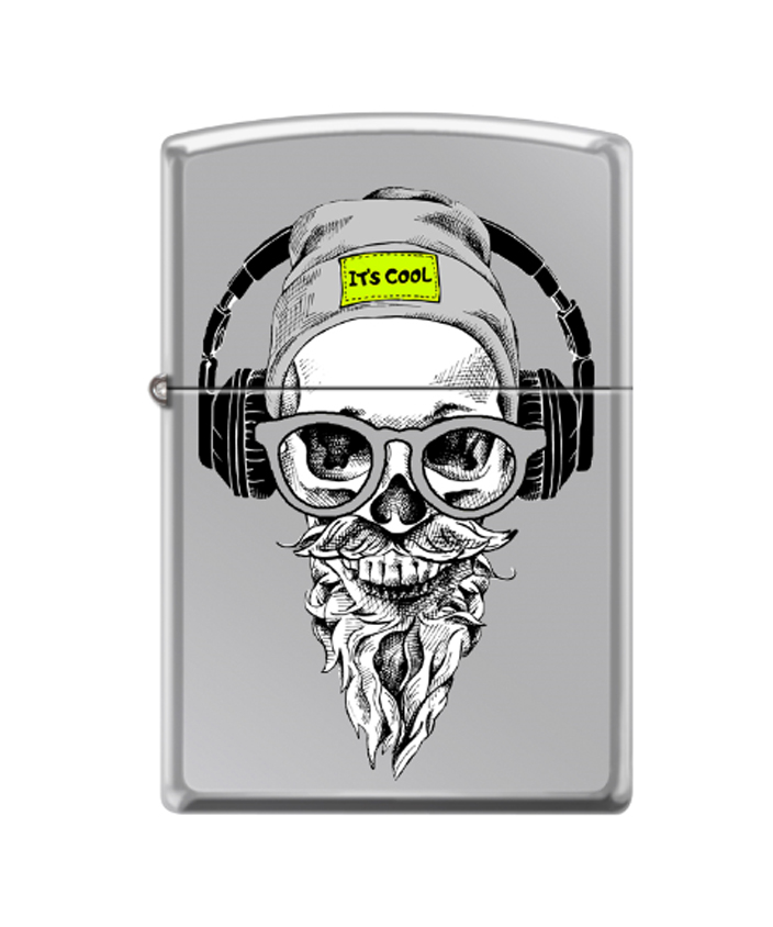 Зажигалка ZIPPO Хипстер с покрытием High Polish Chrome ,250_hipster