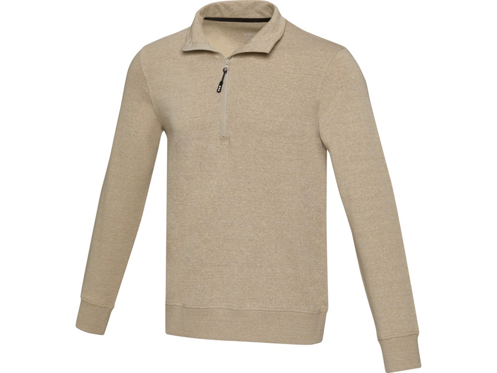 Tin унисекс-свитер с молнией из переработанных материалов Aware™ - сплошной черный