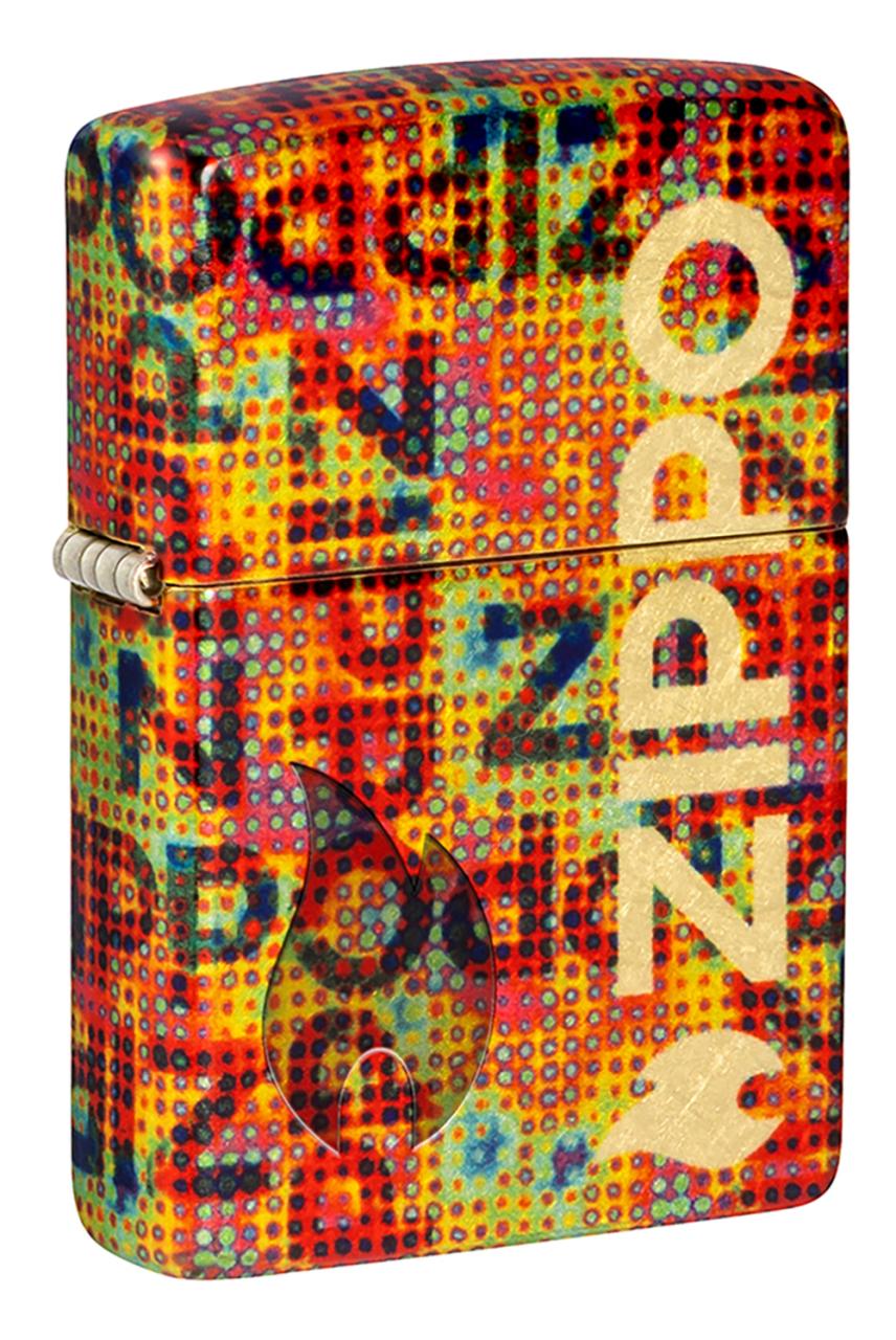 Зажигалка ZIPPO Pixel Fusion с покрытием 540 Tumbled Brass ,46386