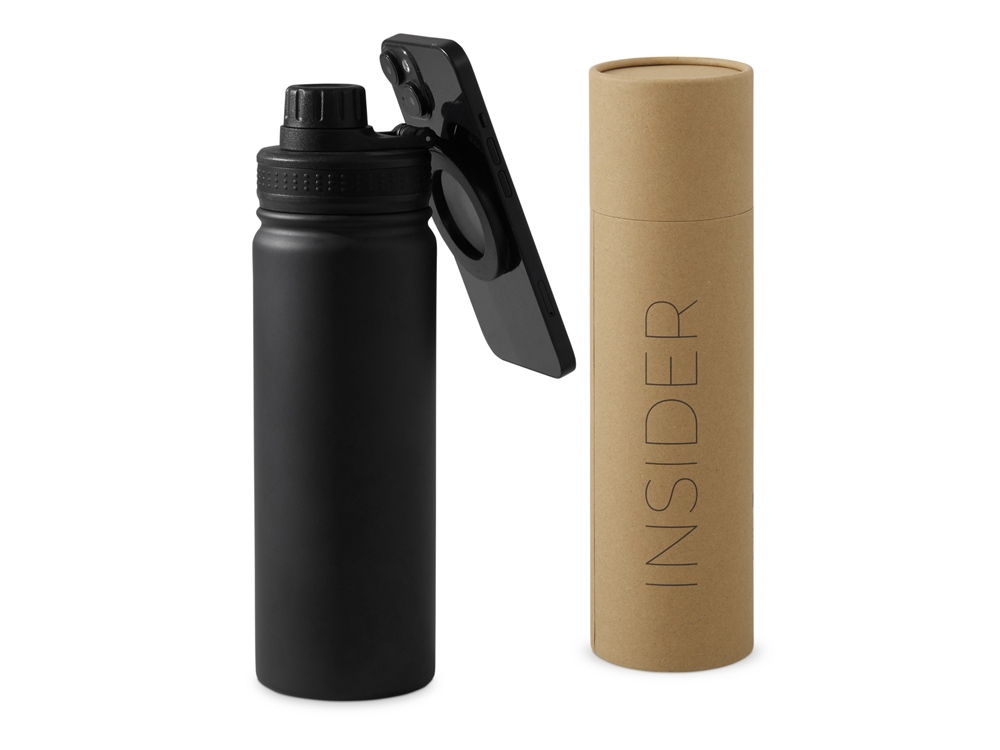 Вакуумная термобутылка с magsafe-держателем INSIDER, 600 мл, синий