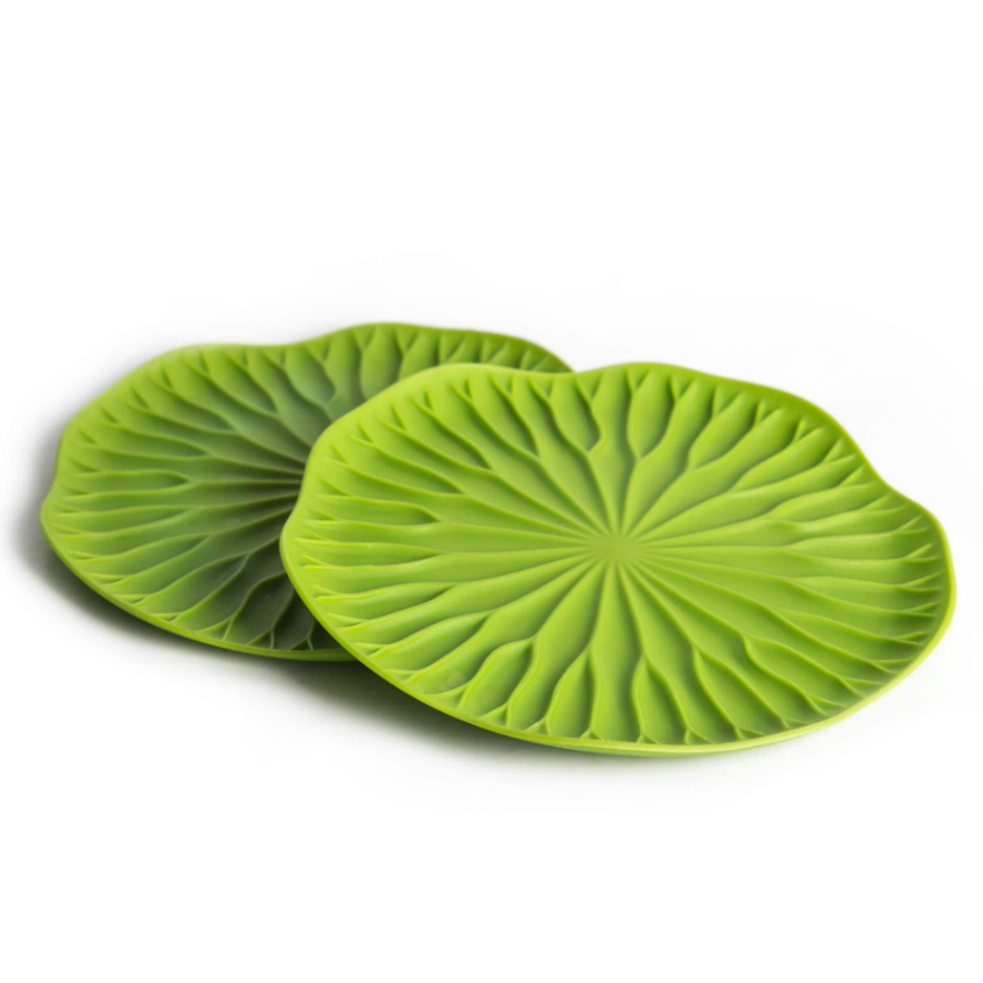 Набор подставок под бокалы lotus, зеленые, 2 шт.