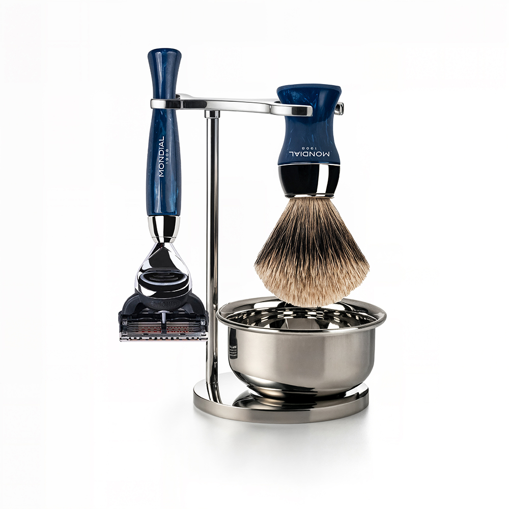 Бритвенный набор MONDIAL HERITAGE AXOLUTE: станок ,ST-945-BLFCT