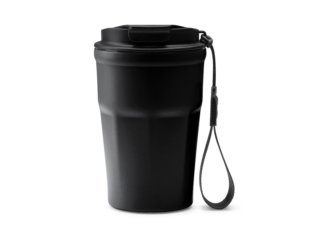 Термокружка KEURY из нержавеющей стали с двойными стенками и ручкой с керамической слоем, синий