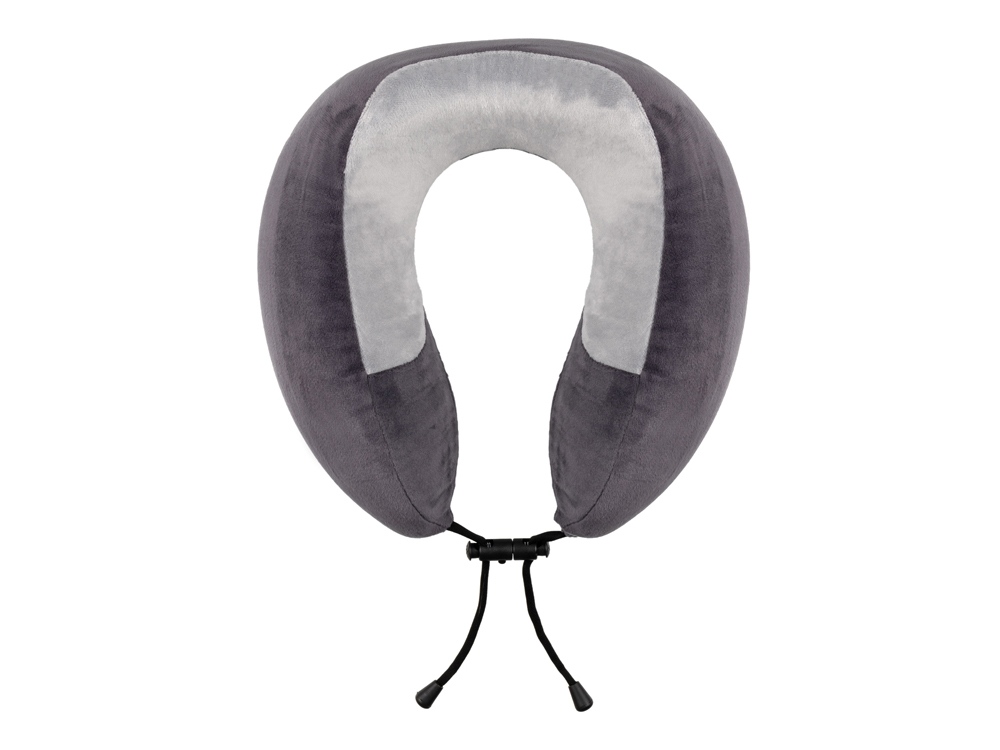 Подушка TORBER, дорожная, с эффектом памяти, синяя, полиэстер+спандекс