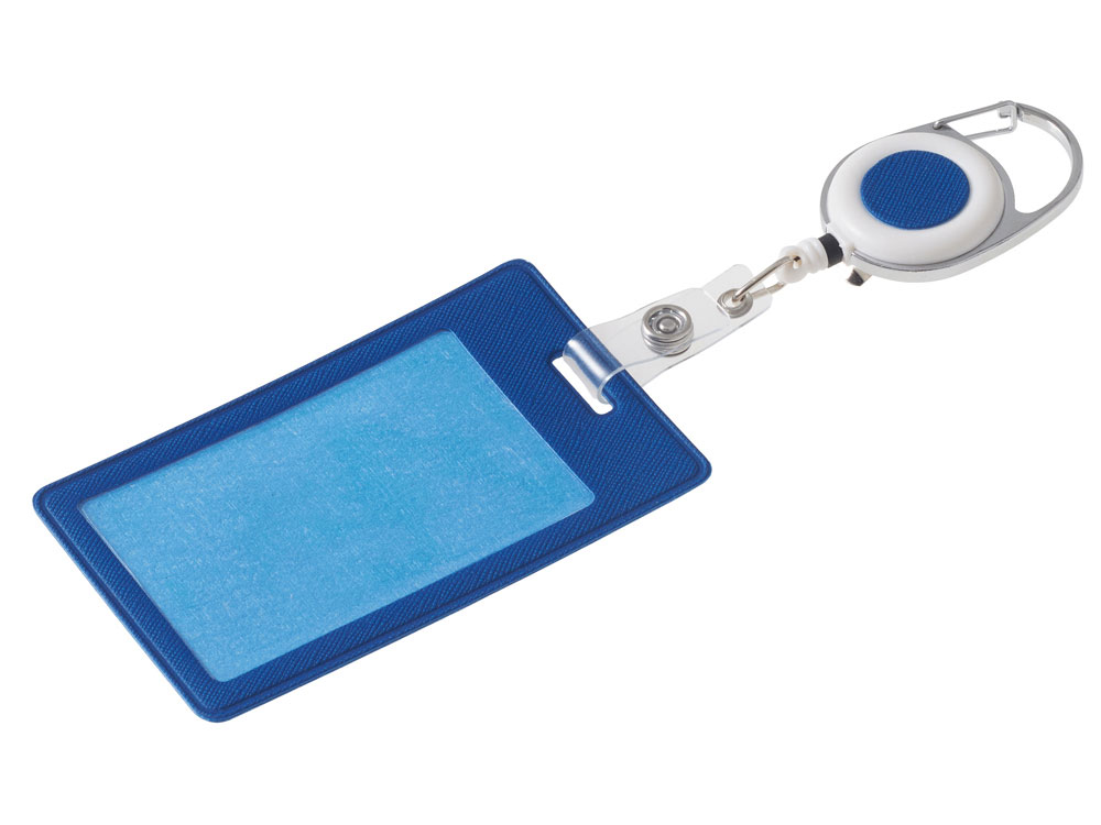 Бейдж с рулеткой-карабин Favor, черный