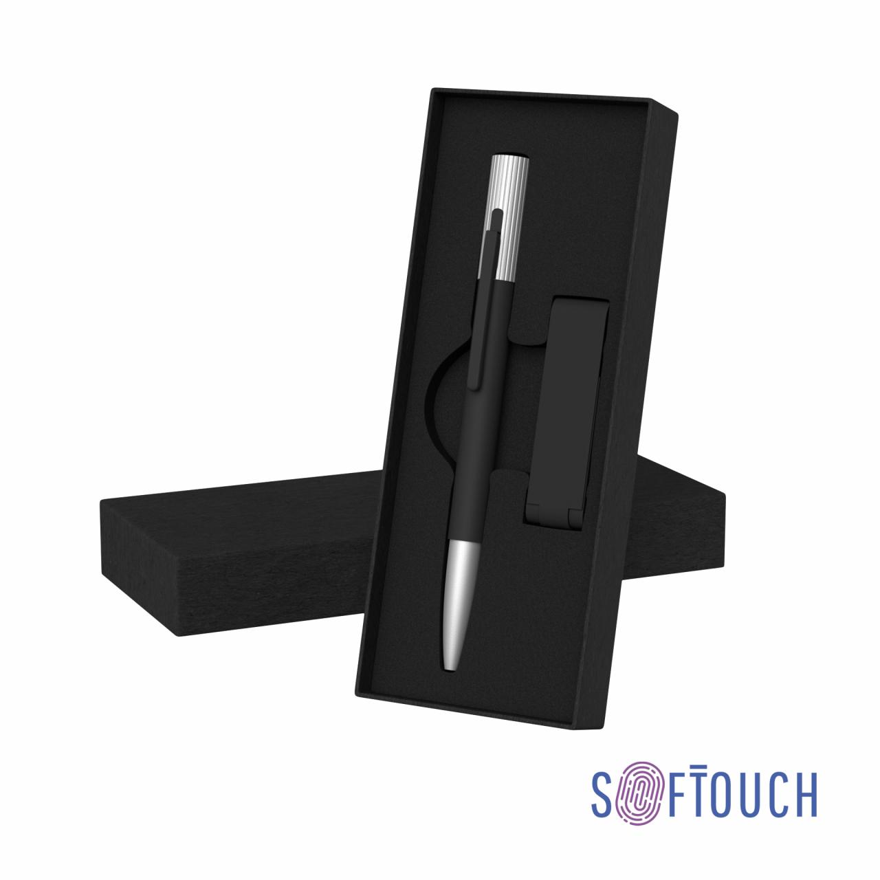 Набор ручка Clas + флеш-карта Case 8 Гб в футляре, покрытие soft touch