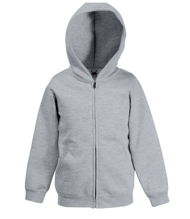 Толстовка детская на молнии с капюшоном Fruit of the Loom Kids Hooded Sweat Jacket