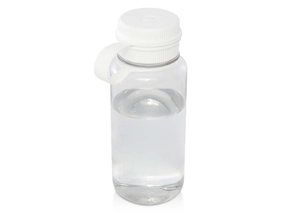 Спортивная бутылка Ryder из переработанного ПЭТ-пластика объемом 900 мл с многофункциональной крышкой, сертифицированная RCS - сплошной черный