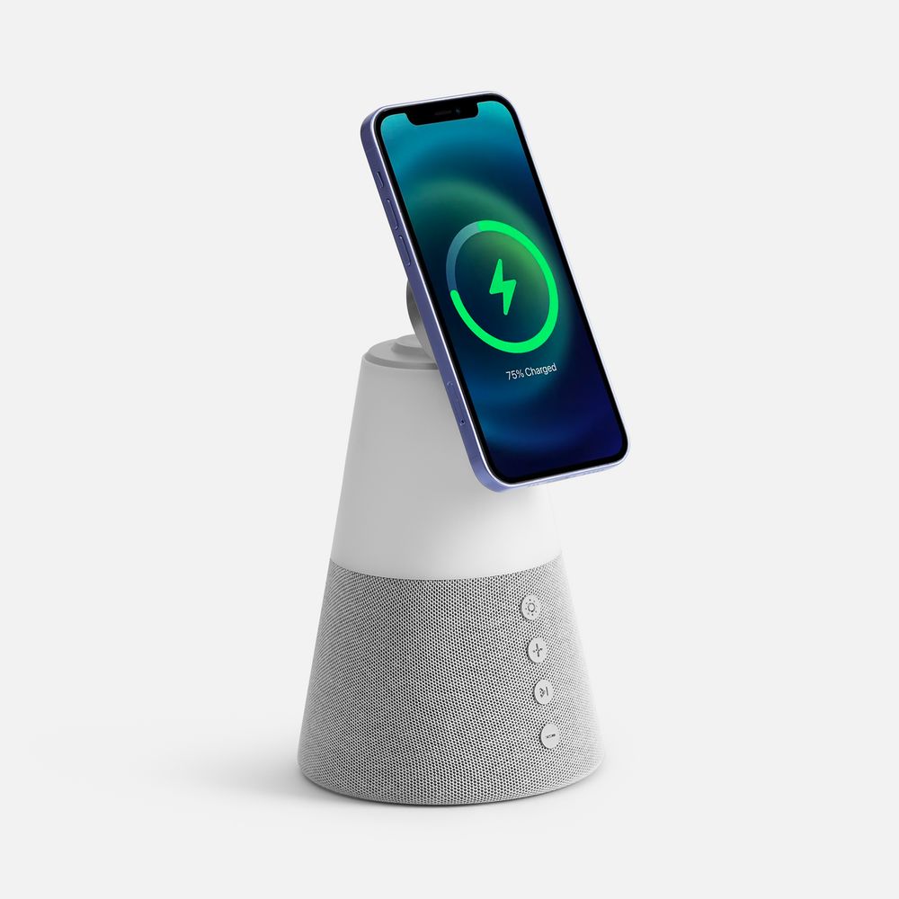 Bluetooth-колонка с беспроводной зарядкой и подсветкой Cone Sonance