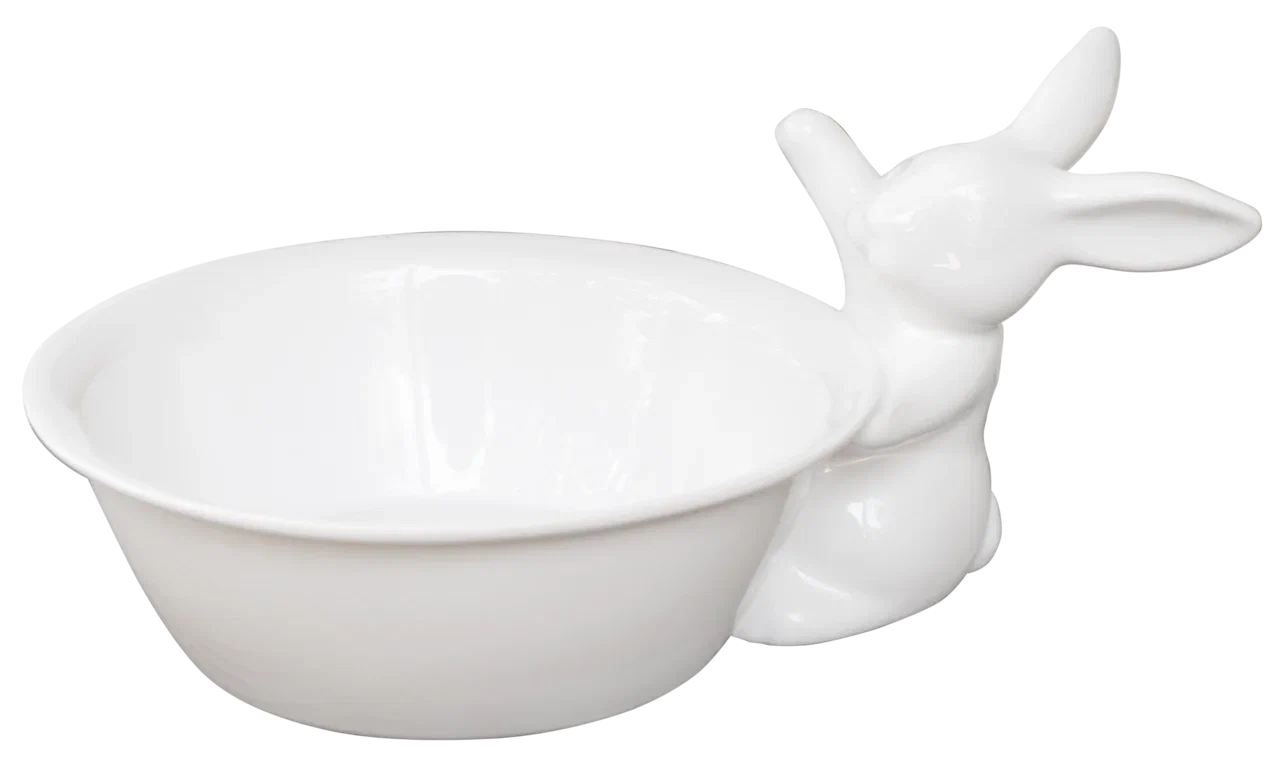 Мисочка с кроликом, 500 мл, Белый